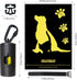 Aluminum|135 Bags+3 Metal Dog Poop Bag Holder w/Leash Clip|Durable Scratch-Resistant AccessoriesBlack