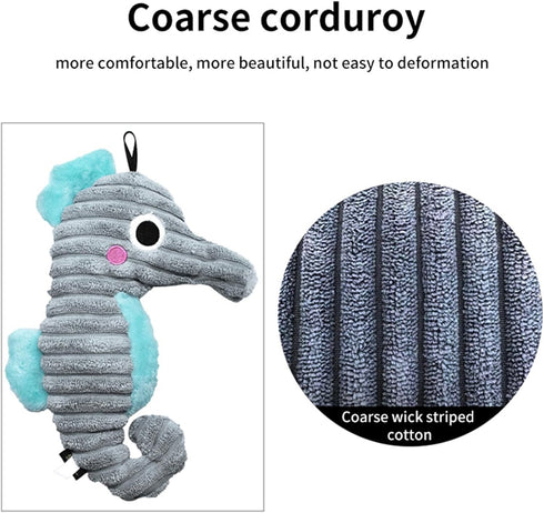 Squeaky Plush Dog Toy Pack for Puppy - 3pcs Stuffed Chew Toys for Small Breeds with Squeakers.