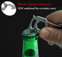 TACRAY Stainless Steel Carabiner Keychain Clip, Anti-Lost Quick Release, Multitool Keychain with Bottle Opener