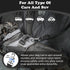 BWOGUE 2 Packs Dog Cat Safety Seat Belt Strap, Adjustable Nylon Fabric Restraints for Vehicle Seatbelts