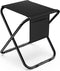 Simple Deluxe Portable Camping Stool, 14.4 Inch, 300 lbs Capacity, Folding Chair