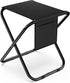 Simple Deluxe Portable Camping Stool, 14.4 Inch, 300 lbs Capacity, Folding Chair