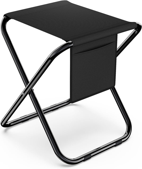 Simple Deluxe Camping Stool, Protable Folding Compact Lightweight Stool for Outdoor Footrest