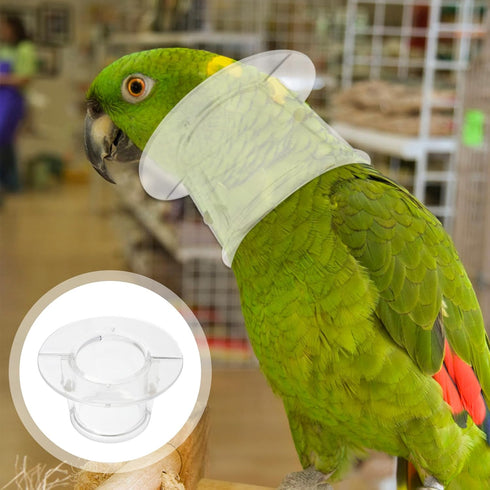 POPETPOP Bird Collar Pet Parrot - Bite Collar, Grab Feather Lick Wound Healing Safety Practical Neck Cover for Macaw