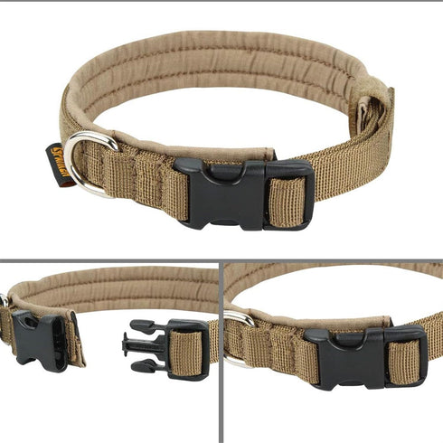 EXCELLENT ELITE SPANKER Nylon Puppy Dog Collar, Adjustable Soft Padded Heavy Duty Collar for Small Medium Dogs