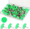 Sopoloray 100 Pcs Reflective Trail Marking Tacks,Sturdy Metal Push Pins with Glow Reflective