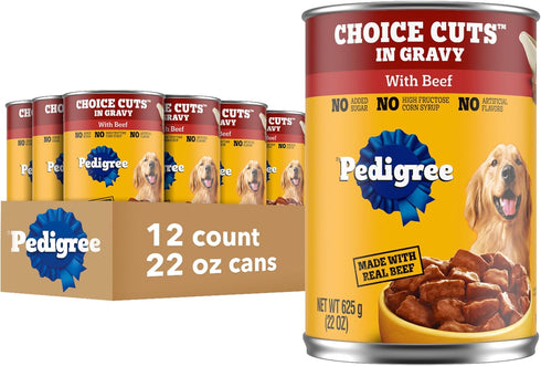 Pedigree Choice Cuts In Gravy Adult Canned Soft Wet Dog Food With