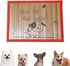 Pet Dog Bamboo Pad, Summer Portable Washable Mat with Cartoon Pattern, Cool Bed Sleeping Mattress for Dogs
