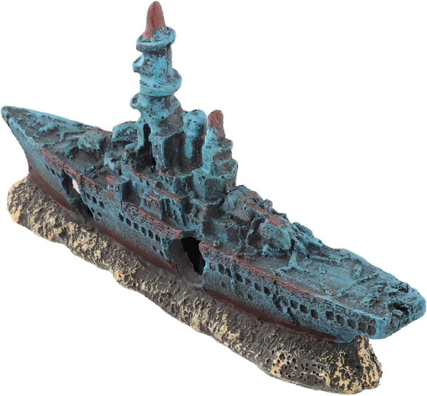 FABULETTA Resin Warship Ornament, Aquarium Decoration Fish Tank Landscaping, Safe Creative Pirate