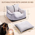 25 lbs, BurgeonNest Dog Car Seat for Small Dogs, Detachable and Washable Cat Carseats Under Soft Pet Booster Seats