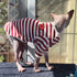 DENTRUN Hairless Cats Shirt, Breathable Daily Wear Clothes for Cats, Soft Stripe Vest Pajamas Jumpsuit