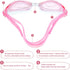 Geyoga 2 Set Swim Cap Kids Unicorn Silicone Waterproof, 2 Swim Caps with 2 Goggles for Kids at Beach Pool