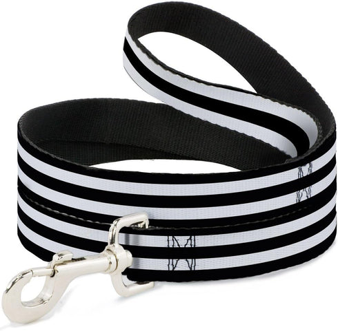 Dog Leash Stripes - 3 Black, 2 White, 4 Feet Long, 1.0 Inch Wide