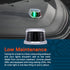 TRUE MODS Red Green LED Marine Navigation Bow Light - Waterproof Chrome & ABS, 2 Nautical Mile Visibility for Boat
