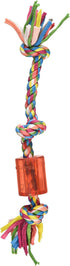 TPR Squeaky Cloth Rope 10-Inch, Small Mammoth