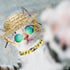 6PCS Pet Dog Cat Costume - Retro Sunglasses, Adjustable Gold Chain Collar & Straw Hat, Funny Accessories for Birthday