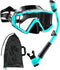 Aegend Snorkeling Gear for Adults Youth Kids, Snorkel Mask with Top Dry