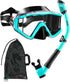 Aegend Snorkeling Gear for Adults Youth Kids, Snorkel Mask with Top Dry