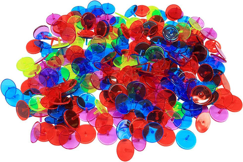 Golf Ball Markers Bulk, 50/100/150 Pcs, Multicolor Transparent Plastic 25mm Flat Round Golf Accessories