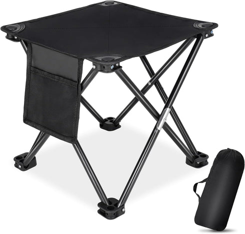2 Pack KABOER Folding Camping Stool Portable Outdoor Camping Chair for Fishing BBQ Hiking Gardening Beach Travel