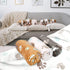 1 Pack 3 Blankets for Dogs, Super Soft Fluffy Premium Fleece Pet Blanket, Grey/Brown/White, 23x16inch