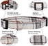 Faleela Soft & Comfy Bowtie Dog Collar, Detachable Adjustable Bow Tie Collar for Small Medium Large Pets (M, Beige)