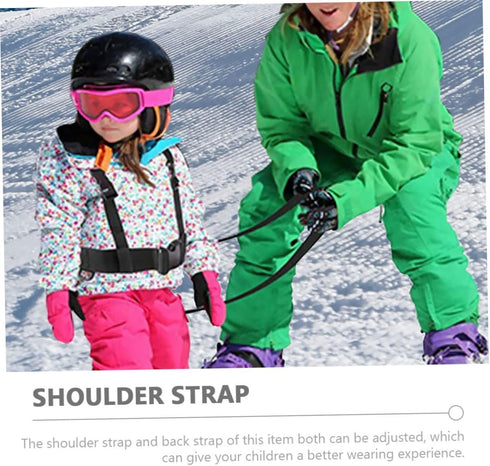 Kids Ski Harness Leash Vest with Handle - Ski Teaching Strap, Outdoor Bodyguard Nylon Belt for Toddlers
