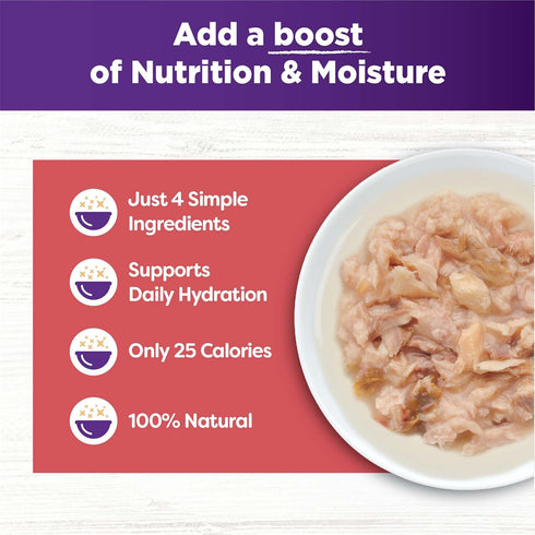Wellness Bowl Boosters Grain Free Wet Cat Food Topper, Flaked Salmon & Tuna Recipe in 1.75 Ounce Pouches (Pack of 12)