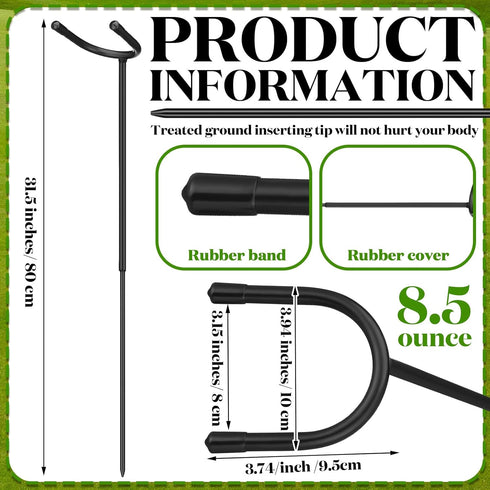U Shaped Golf Club Holder Keeps Your Clubs Clean Dry Visible, Soft Rubber Covered Metal Easy to Carry