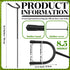 U Shaped Golf Club Holder Keeps Your Clubs Clean Dry Visible, Soft Rubber Covered Metal Easy to Carry