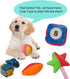 Puppies Pet Multiple Designs Rope Dog Chew Toys - 15 Pack Cute Stuffed Plush Squeaky Toys for Small Medium Dogs
