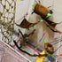 Hamiledyi 5PCS Hanging Bed & Hideout Set - Cotton Hamster Hammock, Tunnel, Swing Accessories for Dwarf Hamster, Rat,