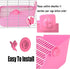 PINVNBY Rabbit Litter Box for Cage Bunny Corner Bedding Box Small Animal Litter Pan Hanging Pet Bowls Cage Potty
