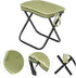 GALPADA Mini Folding Outdoor Stool Lightweight Portable Chair with Carbon Steel Frame and Oxford Fabric Dual-Purpose