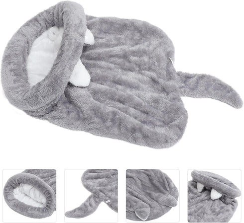 2pcs Cat Sleeping Bag - Cat Bed Cave, Self Warming Cat Bed, Dog Sleeping Bag, Indoor Cat Blanket