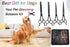 7.0 Inches Professional Pet Cat Dog Grooming Shears Scissors Kit - Straight, Curved, Thinning/Blending/Chunking