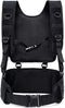 Tactical Padded Battle Belt with Detachable Suspender Straps for Army Training and Outdoors Duty