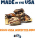 Single Ingredient Dog Bones, 8 Piece Pack - Made in USA Beef Femur Bones for Aggressive Chewers