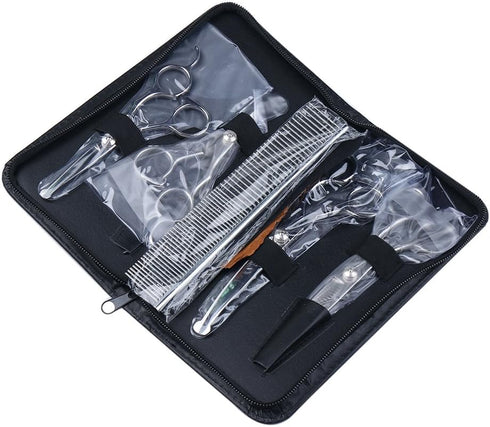 iSeaFly 6 1 Dog Grooming Scissors Kit with Round Tip, in Cat Dog Scissors, Stainless Steel Pet Grooming Shears
