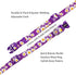 Dog Collar and Leash Set with Cute Daisy Pattern, Polyester Material, 5ft Leash for Small Dogs (Small, Purple Daisy)