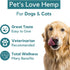 PB Pets Organic Hemp Oil for Dogs and Cats - Liquid Supplement for Calming, Hip & Joint Support, and Overall Wellness