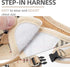 PUPTECK Adjustable Dog Harness Collar and Leash Set, Step in No Pull Pet Harness for Small Medium Dogs, Beige