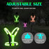 LED Reflective Vest Running Gear, Light Up Rechargeable Safety Night Running Gear for Walking, Running, Cycling