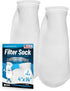 Aquatic Experts 4 inch Ring Filter Sock 100 Micron, 2 Pack for Saltwater and Freshwater Aquarium