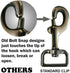 Heavy Duty 6 Foot Dog Leash with Secure Patented SafeLatch Clasp and Built-in Magnet for Large and Medium Dogs