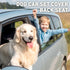Seeseven 60W Dog Car Seat Cover for Back Seat, Waterproof Back Seat Cover with Zippered Armrest Access, Non Slip Rear