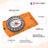 TurnOnSport Orienteering Compass - Advanced Scout Compass for Hiking, Camping, Backpacking - Best Survival Gifts for