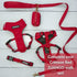 DJANGO Adventure Dog Leash, Strong and Comfortable with Padded Handle, Crimson Red
