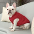 2 Layers Fleece Lined Warm Dog Jacket for Puppy Winter Cold Weather, Soft Windproof Small Dog Coat, Red M