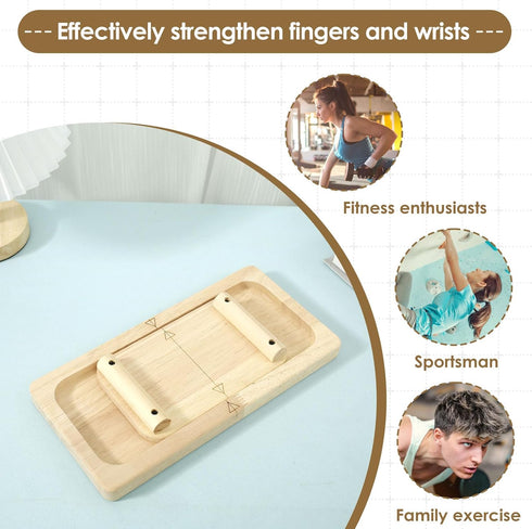 YLMFTNU Wooden Finger and Wrist Trainer, Wooden Finger Exerciser, Interactive Finger Wrist Competition Board, Tug